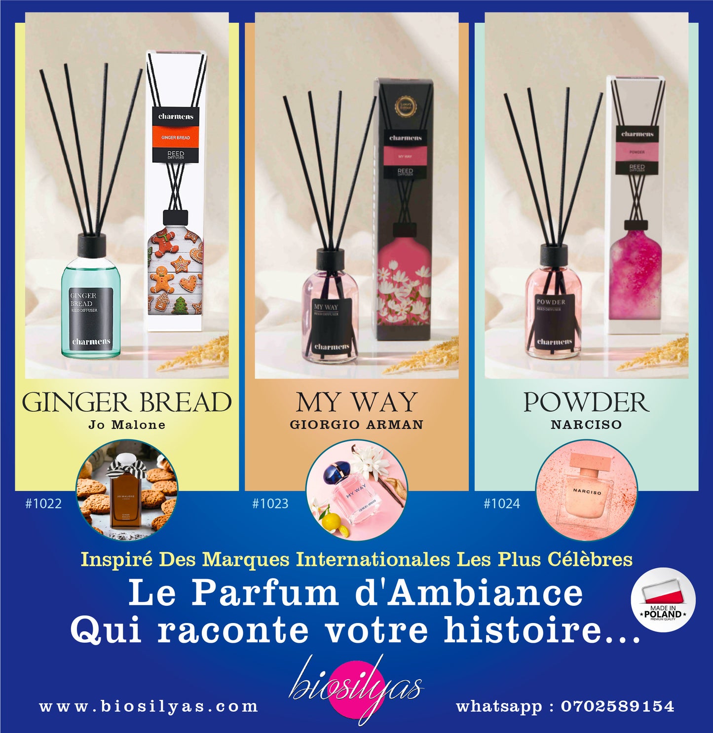 Parfum d’ambiance GINGER BREAD (JO MALONE) – 110ml.