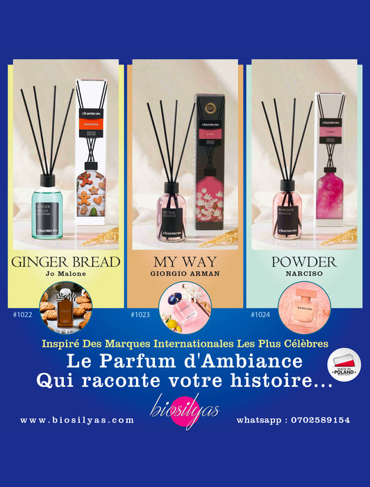 Parfum d'Ambiance Lot de (3 x 110ml) + Livraison gratuite